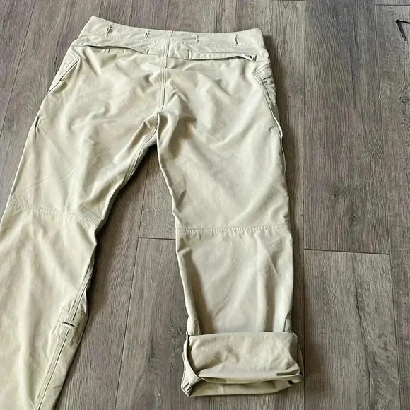 THE NORTH FACE Women Lightweight Nylon Hike Travel Pants Button Up Short Crop-8 - Picture 7 of 9